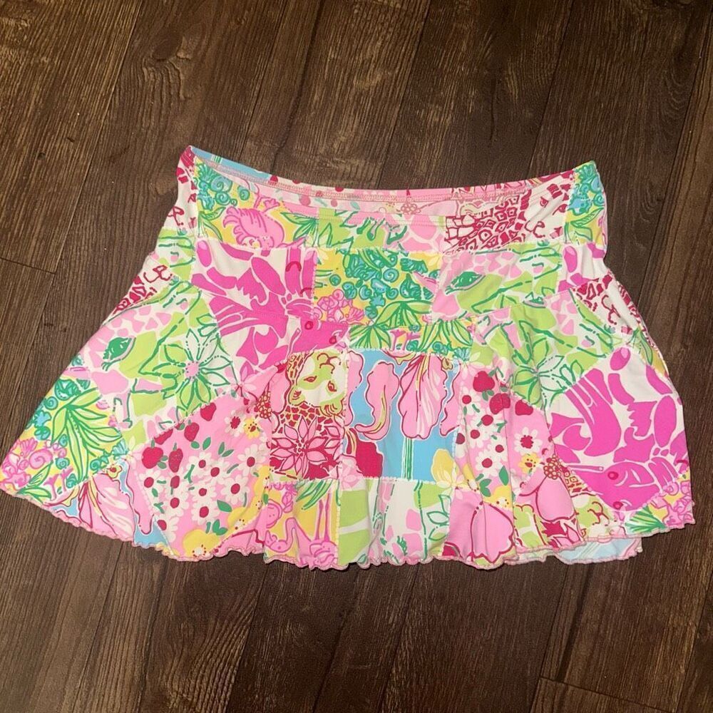 Lilly Pulitzer Chesterfield Tiger XS swimwear Y2K skirt